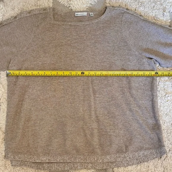 Rafaella Women's lightweight sweater button detailed sleeves size 3X - Picture 6 of 8